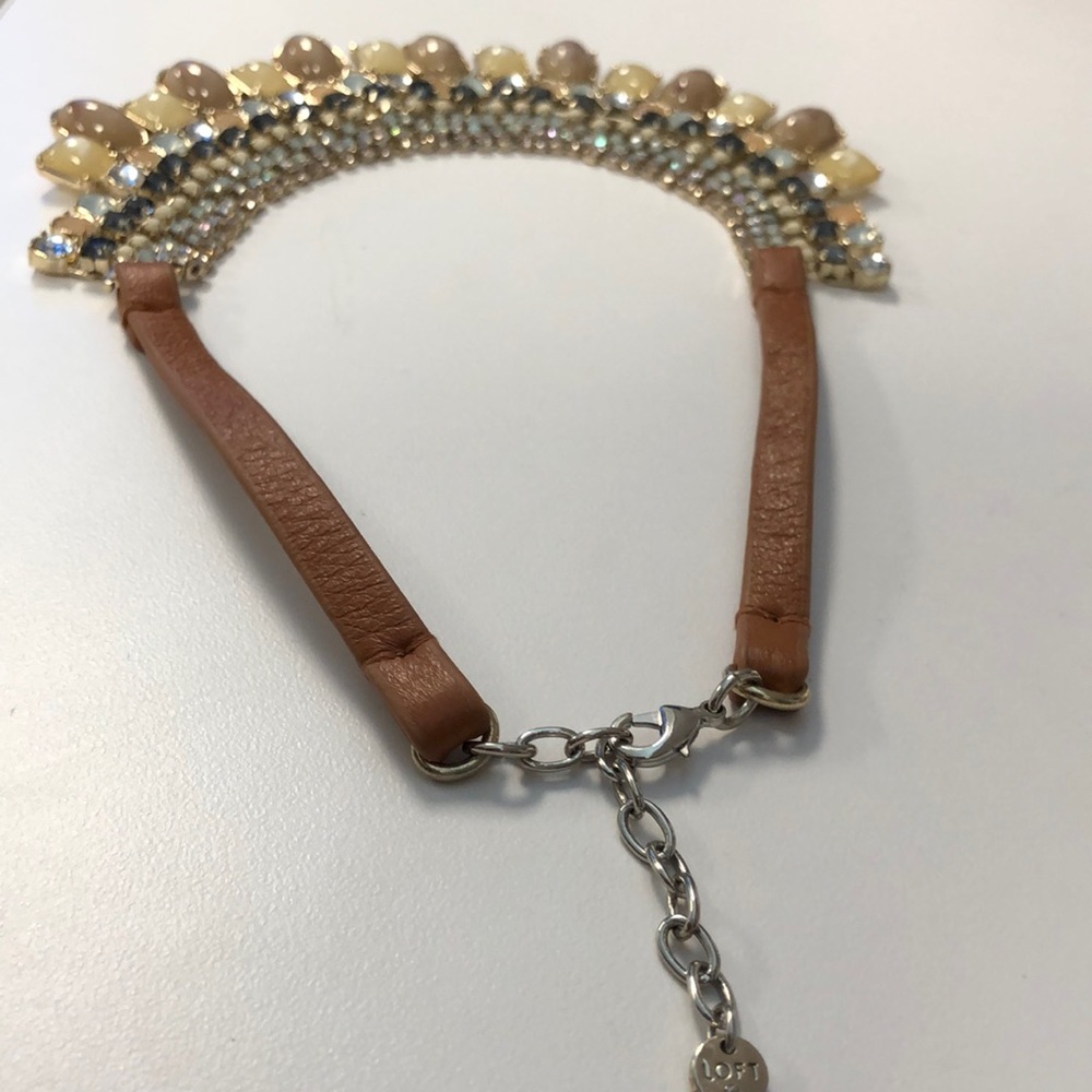 Never Worn Neutral Layered Statement Necklace - image 3